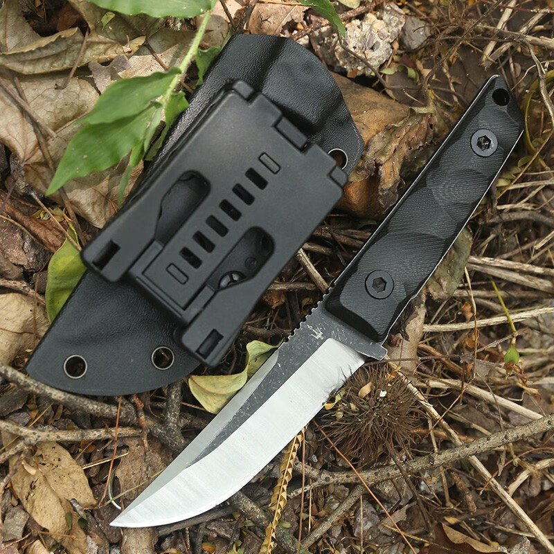 户外高硬度露营多用工具户外生存刀战术刀开刃随身小刀野外防身刀直刀