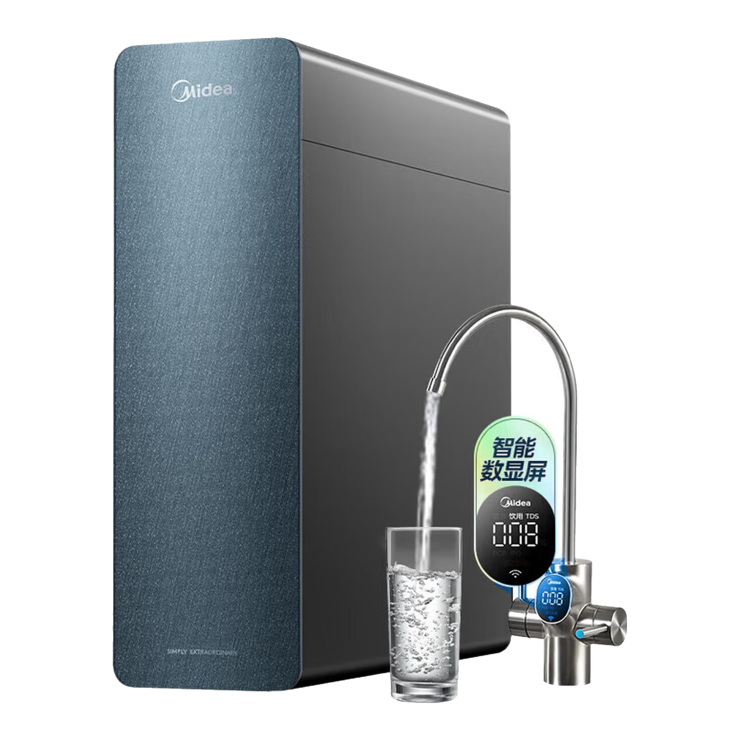 美的(Midea)净水器家用净水机星河直饮机RO滤芯0阻垢剂零陈水反渗透过滤器 星河1200G PRO【 6年长效RO膜】 MRC805C-3000