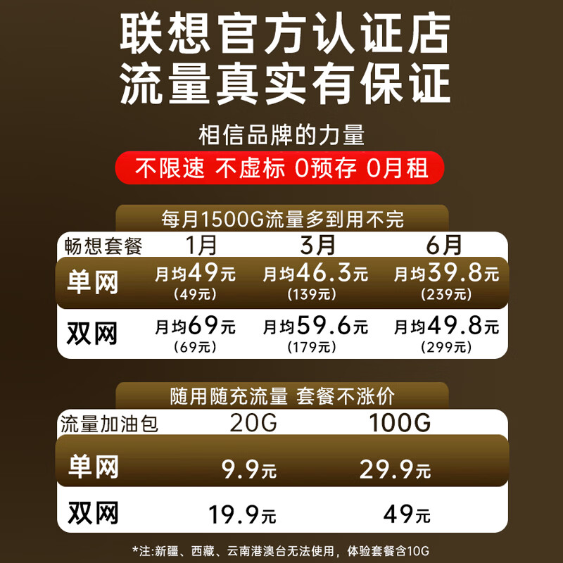 联想(lenovo)移动随身wifi免插卡高速车载4G路由器无线流量2026新款全国通用网卡cpe5G便携热点YM25 活力橙 不限速不虚标月享1500G流量