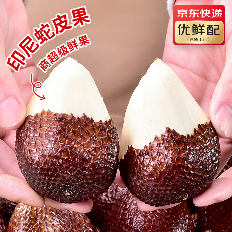 鲜其 印尼蛇皮果【JD多地次日达】树上熟沙叻记忆果孕妇生鲜水果脆甜 1斤净重 商超大果（单果30g+）