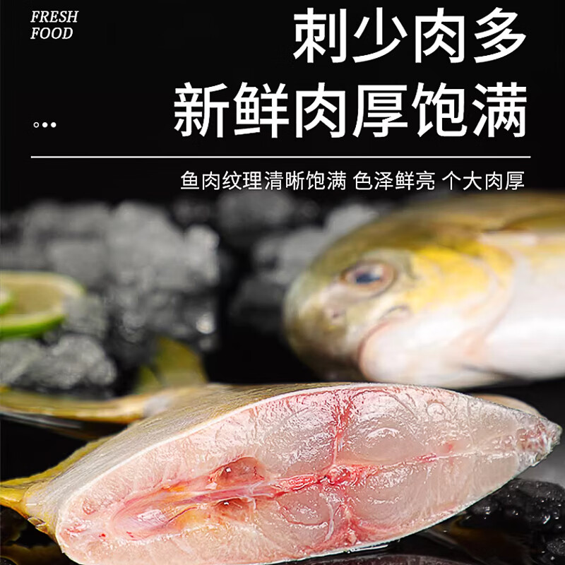 海确丰新货金鲳鱼新鲜镜鱼海鱼鲳鱼金昌鱼阳江海鲜水产鲜活冷冻包邮 550-600g条/4条 金鲳鱼