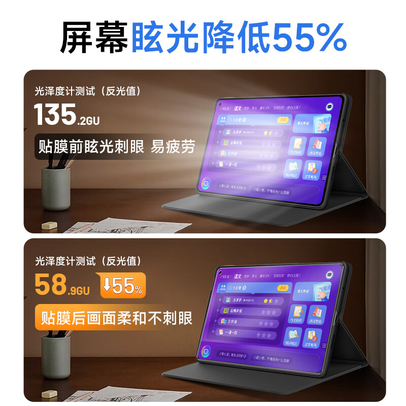 0度适用华为MATEPAD PRO11 PRO13.2 11.5/11.5S英寸钢化膜保护膜医用护眼抗蓝光AR增透抗指纹耐磨贴膜 PADPRO11/AR增透八项防护22/24款