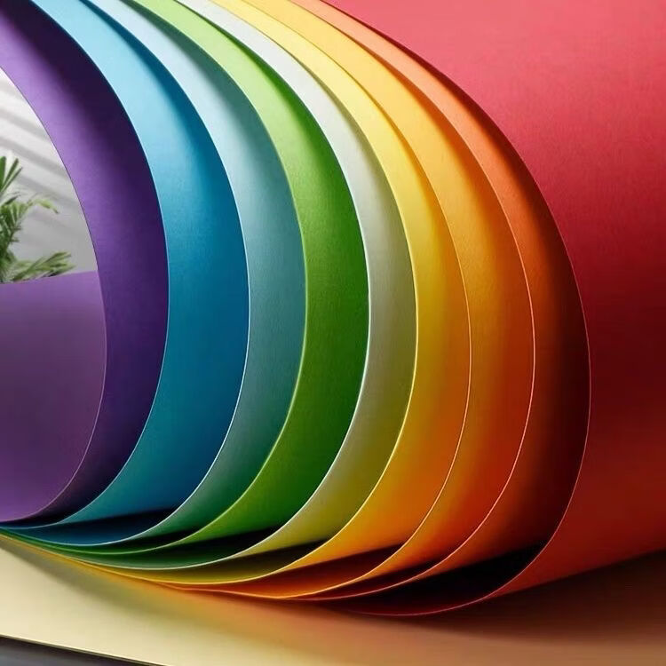 小红书同款手AA A4硬卡纸（10色随机） 10色50张A4彩色硬卡纸