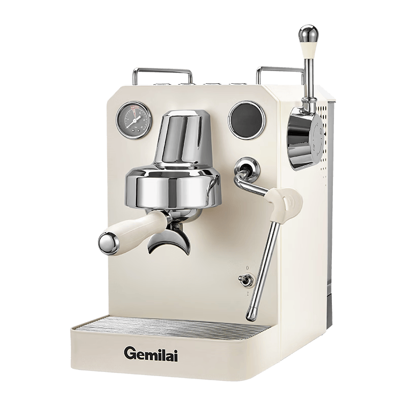 格米莱（Gemilai）【价保618】猫头鹰G3006H咖啡机 家用半自动咖啡机小家电 双泵双加热咖啡机象牙白