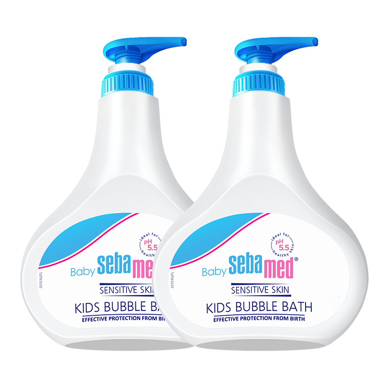 施巴(Sebamed)婴儿泡泡沐浴露500ml儿童沐浴露男女宝宝洗澡泡泡浴200德国进口 【特惠套装 】泡泡浴露500ml*2