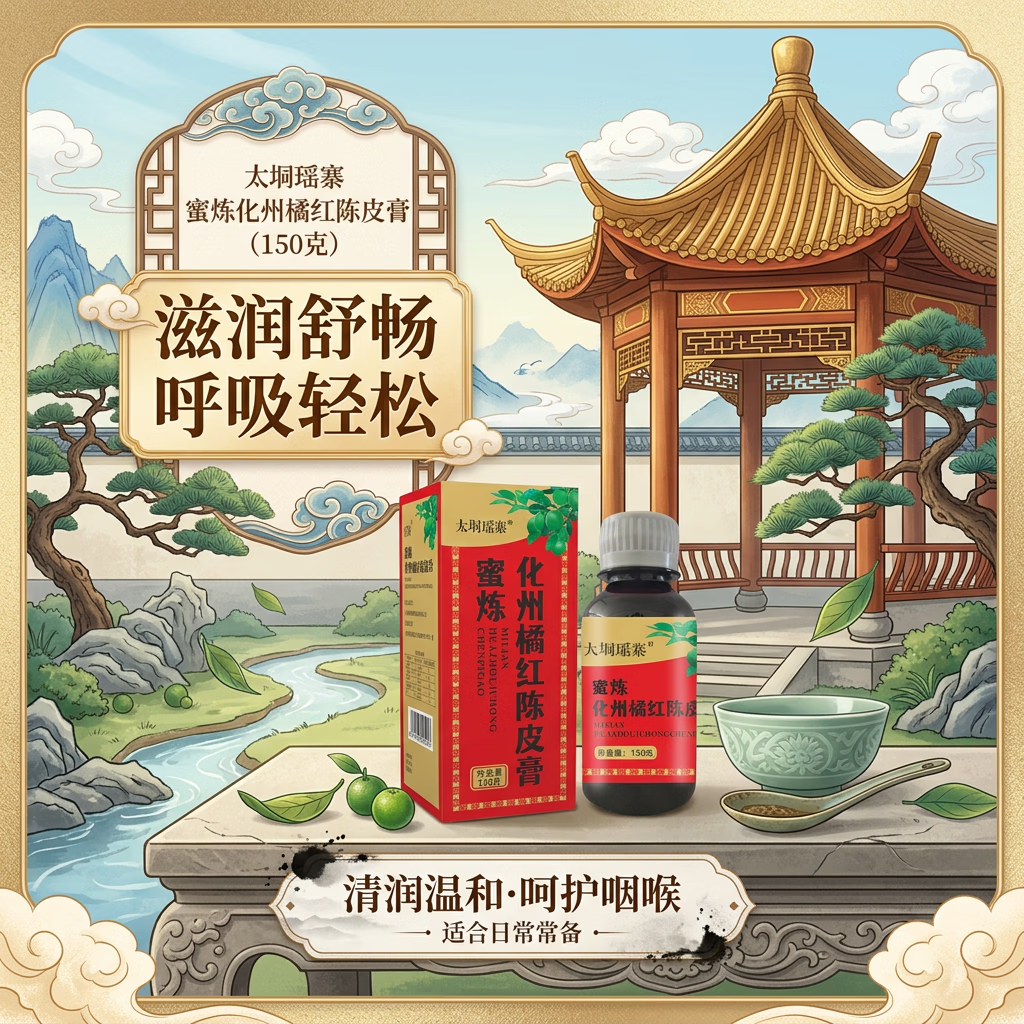 持保蜜炼化橘红陈皮膏 150g 温润利咽舒爽顺口润燥老烟枪润喉膏方 蜜炼化州橘红陈皮膏 150g*3盒 家庭常备特别老烟枪