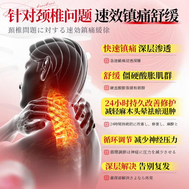 BEIYVS葆顺堂独头乌消痛贴脖子僵硬颈椎酸胀腰颈劳损过度压迫脑神经头晕 5盒【巩固完善装 【官方直售】
