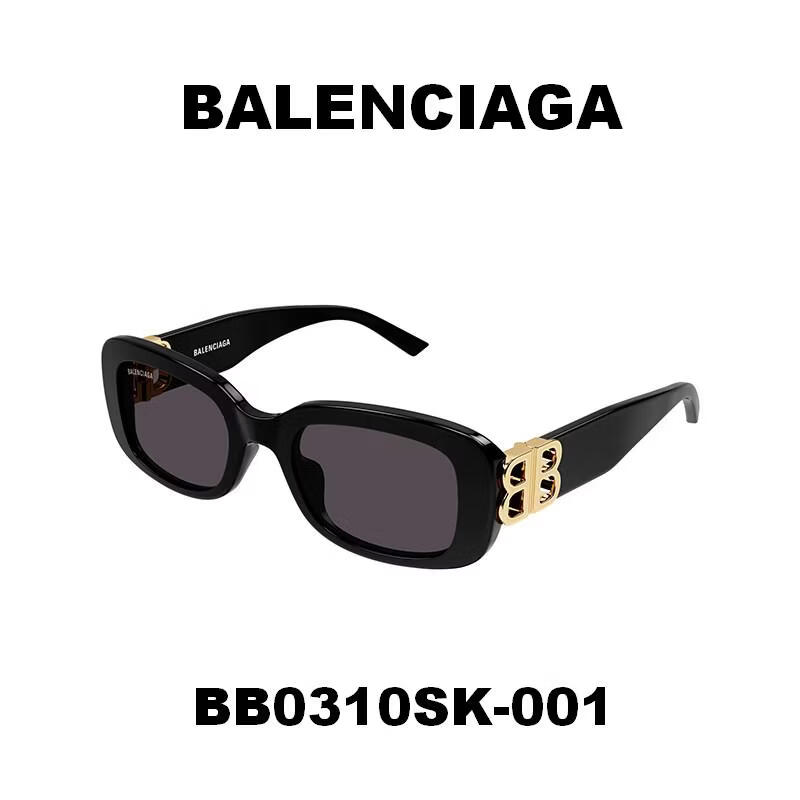 BALENCIAGABalenciaga巴黎世家墨镜男女款高级感时尚潮流猫眼太阳镜飞行墨镜 BB0310SK-001(权志龙同款)