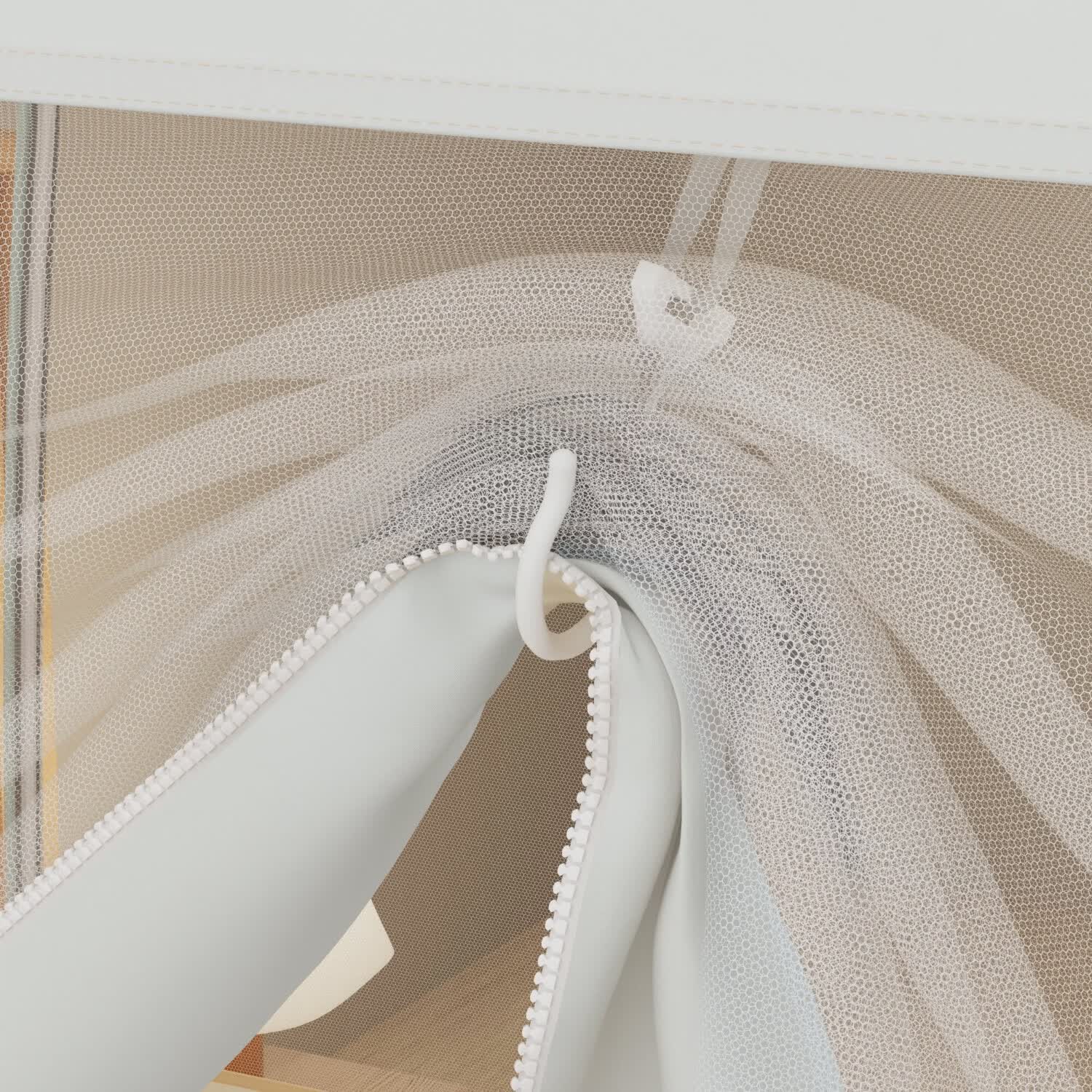 伊路卡新款免安装蒙古包蚊帐1.8x2米家用1.5米床1.2m儿童床蚊帐 卡皮巴拉【经典防蚊款】 120*198*140cm高