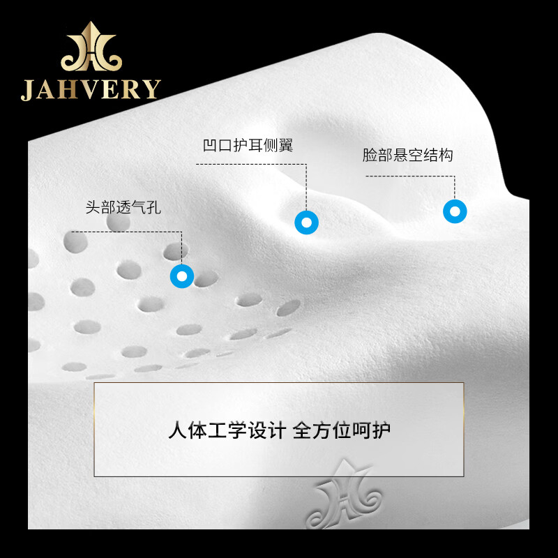 嘉唯(JAHVERY)3D骨型护颈枕颈椎记忆棉枕头蝶形枕成人睡觉专用助睡眠枕头 A类 【双倍柔酥升级】3D骨型颈椎枕 56*36*12/9cm