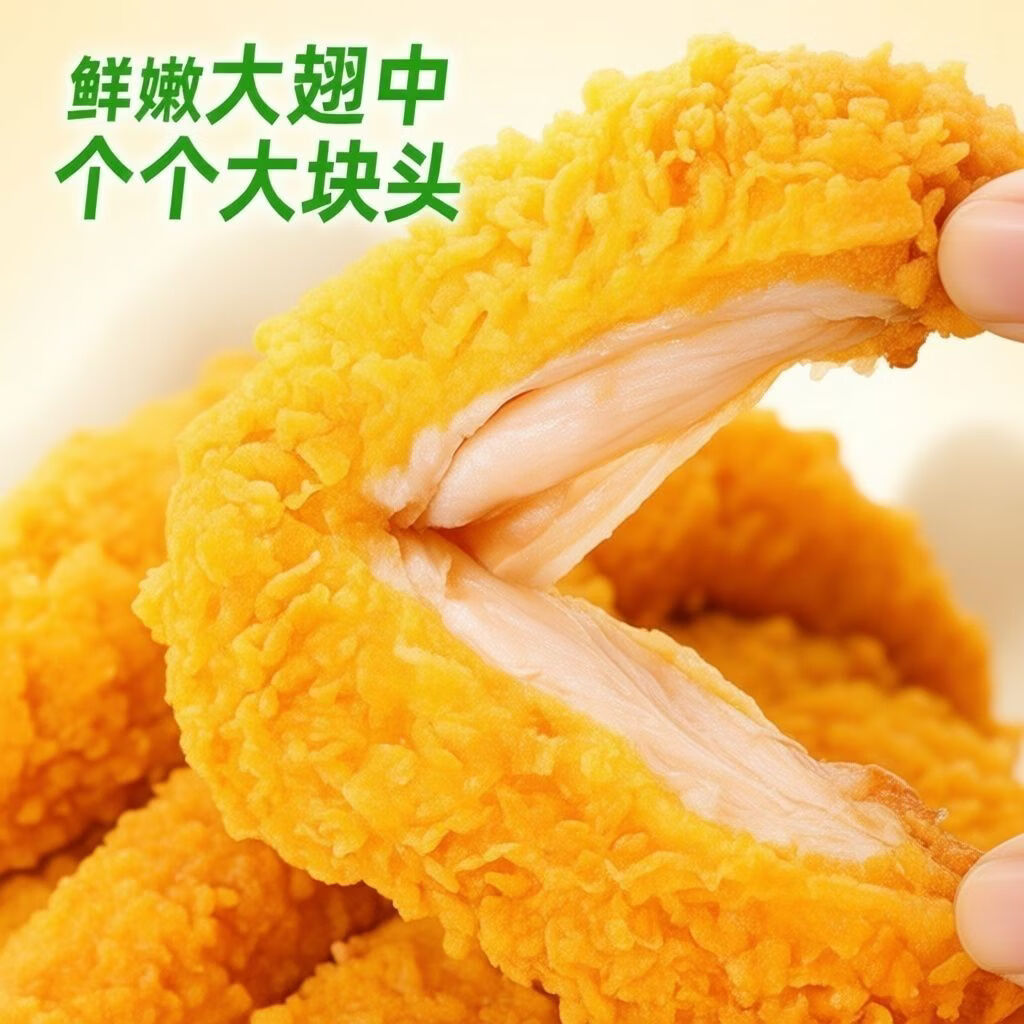 圣农脆皮香香鸡220g包蒜香味鸡米花裹粉鸡腿肉块空气炸锅免油炸 圣农脆皮香香鸡（蒜香味）220g*2+鸡块（黑椒味）240g