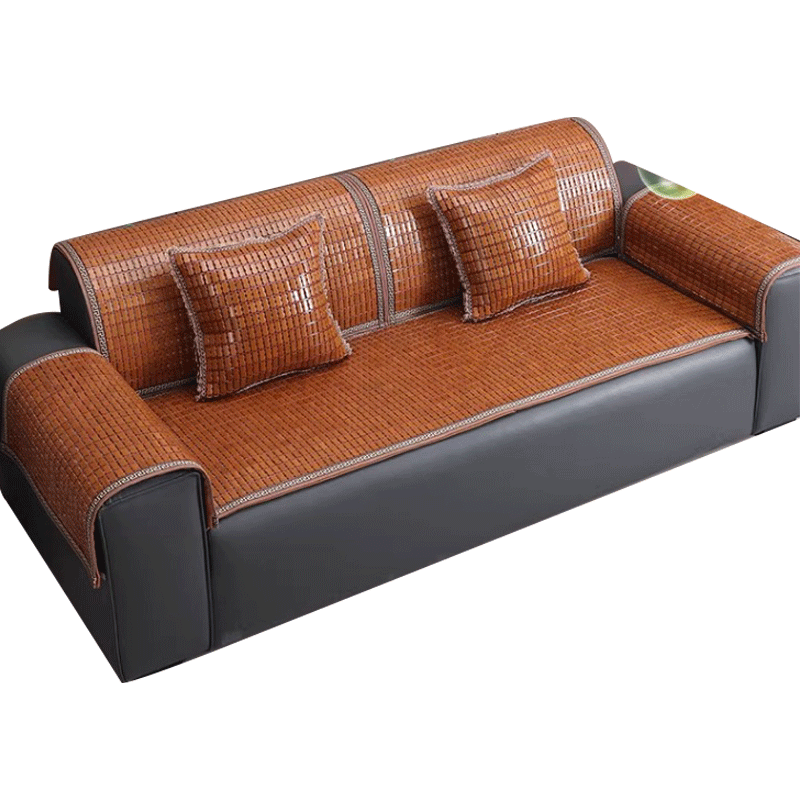 梓晨沙發(fā)墊麻將涼席墊2026新款沙發(fā)墊竹席防滑夏天清涼竹墊坐墊定制 【可拆洗】貴族咖雙牛筋 80X280cm 