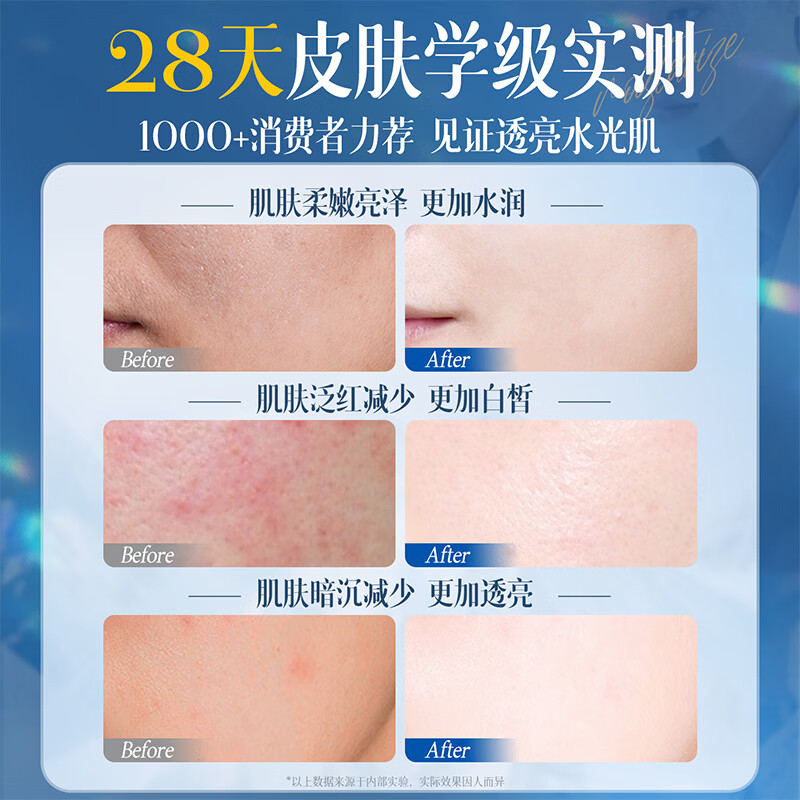 美美的天空B5爽肤水补水保湿男女士提亮肤色控油祛痘舒缓收敛毛孔精华湿敷水 【第二件20元】B5润颜爽肤水500ml*2 商超热卖B5爽肤水热卖TOP榜