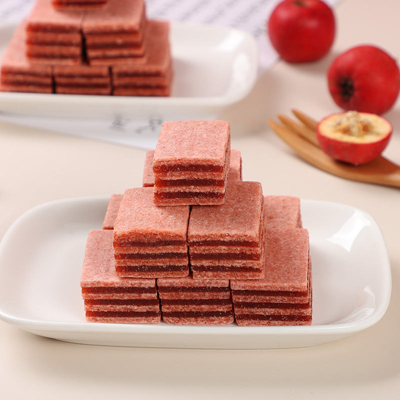 一木山楂汉堡蓝莓味夹心山楂片水蜜桃味120g*10袋蜜饯儿童散装零食