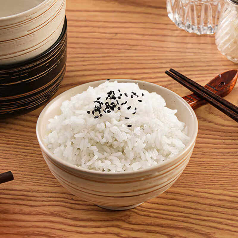 日式碗感陶瓷米饭碗吃饭碗汤碗家用餐具碗碟调料碗小碗 4.5寸直边米碗B款-白昼