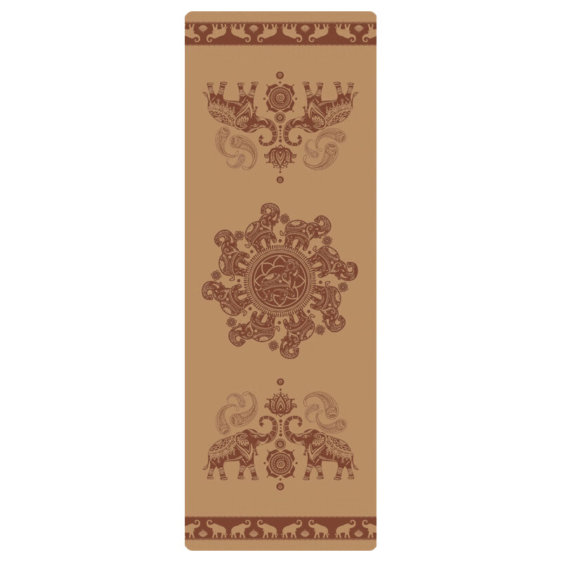 艾米優(yōu)伽【小額定制】軟木天然橡膠彩印瑜伽墊家用減震靜音加厚瑜伽墊 1 1830*660*5mm