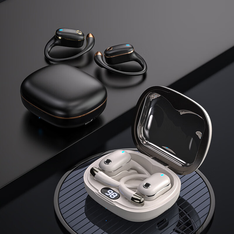 炽垚【柏林之声 | 2026新款】AI翻译蓝牙耳机超长续航挂耳式可藏语|新疆维语|同声传译|观影|会议|视频 经典白 (多语种+多模式) 永久免费版(没有二次收费和限制)