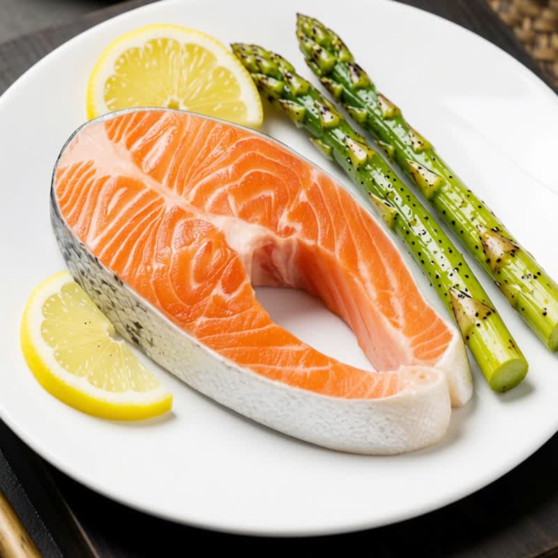 一诺（YENEL FOOD）【与辉同行同品】智利进口三文鱼扒中段冷冻鱼排原切大西洋鲑鱼 1000g(500g*2袋) 1000g