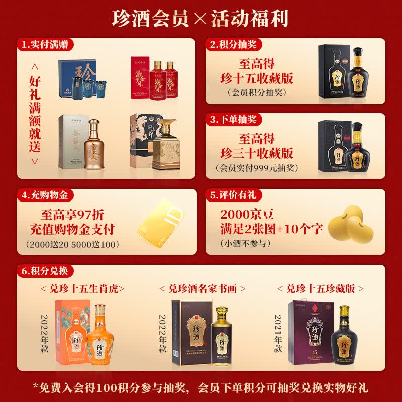 珍酒珍十五收藏版 2022年出厂 年份酒 贵州酱香型白酒 53度 500mL 2瓶 2022年款*2瓶（送礼袋）