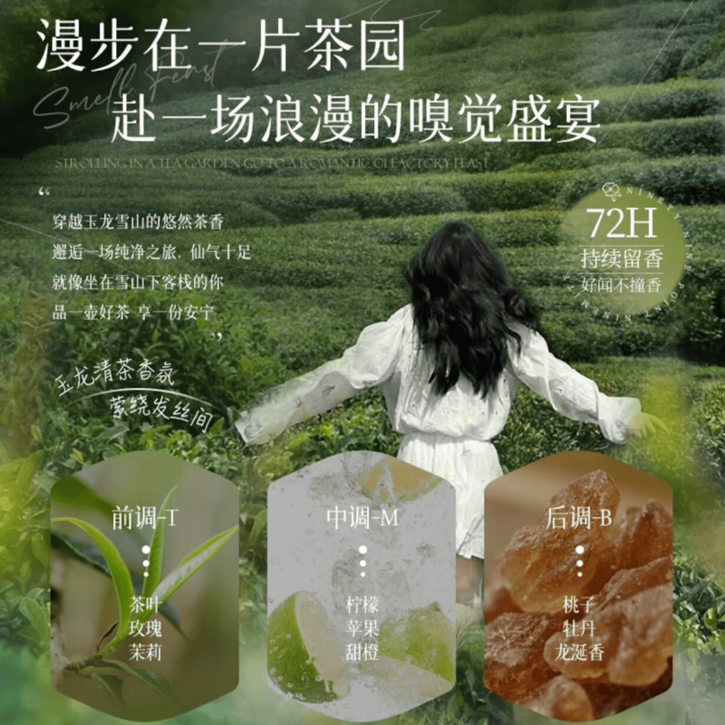 GINBI玉龙茶香洗发水男女士专用控油持久蓬松留香洗头膏露家庭版 玉龙茶香洗发水800ml×1瓶