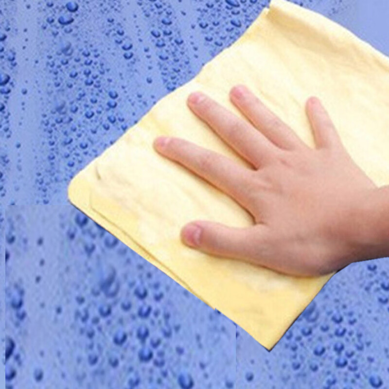 恬舒仿鹿皮毛巾速干巾强吸水擦地抹布魔术抹布 小号袋装-加厚【40*32】50g随机颜色 3条