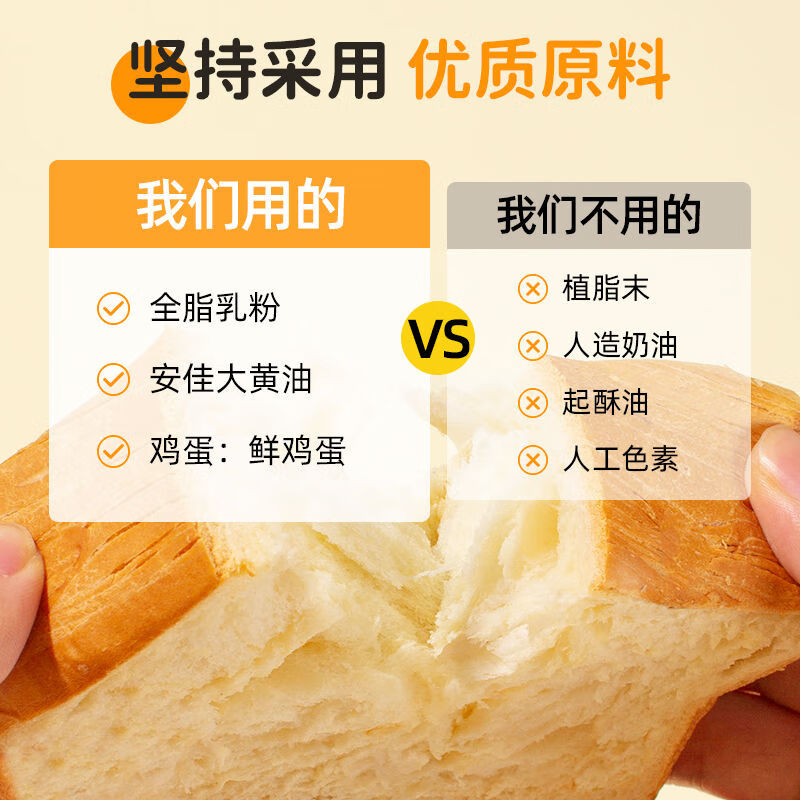 周三的情书 天气：小雨吐司面包三明治面包切片面包早餐整箱手撕懒人即食零食代餐糕点心 松软奶香味40g/包 【实惠促销】20包