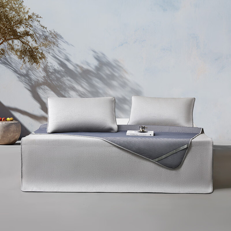 博洋（BEYOND）可水洗提花凉感软席三件套-日落大道 沪 水立方凉感软席 席子：180*200cm 枕套:48*74cm