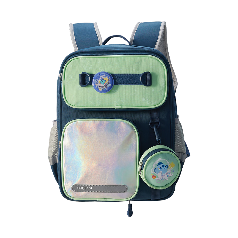 护童（Totguard）书包小学生1-3-6年级超轻减负儿童背包男女防下坠减压护脊双肩包 BM_47动态减负【1-3年级】银河蓝