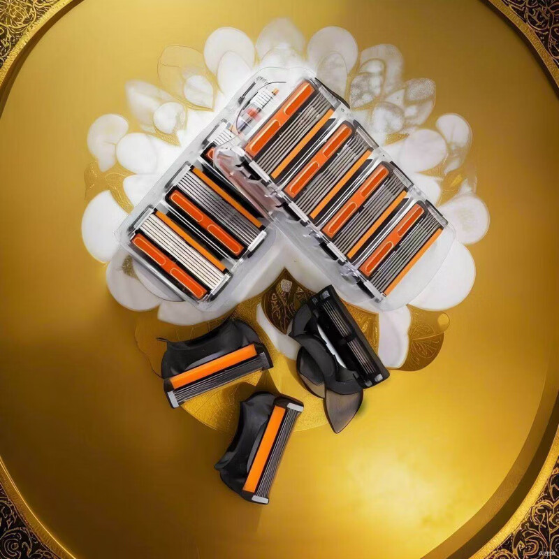 吉利剃须刀同款德国剃须刀手动刮胡刀男士刮胡子刀通用刀架5层刀片进口五层刀头 16刀片