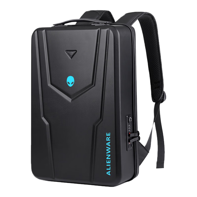 嘉丽诗适用外星人Alienwarem电脑包18英寸游戏笔记本M17R2/M16双肩背包 星耀黑+灰色反光外星人 18英寸