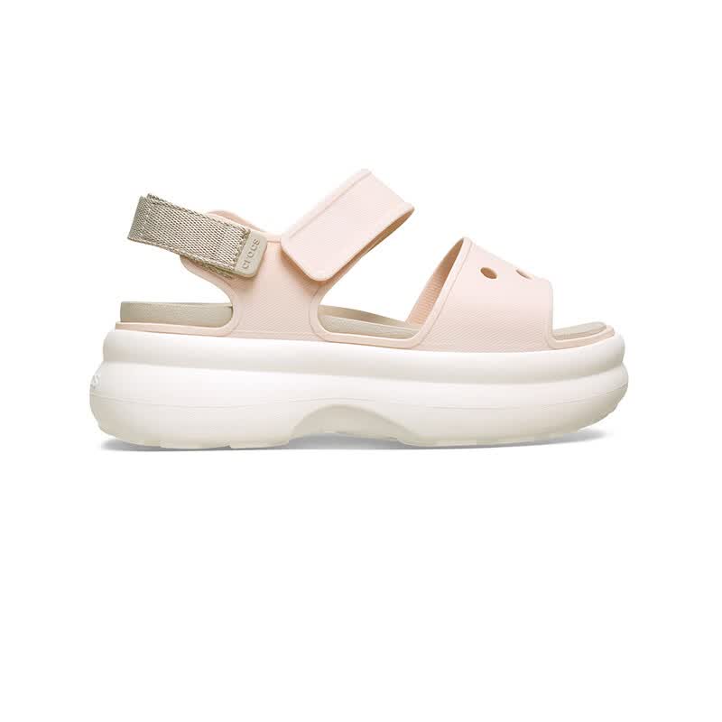 卡骆驰（CROCS）细闪嗖酷凉鞋户外厚底时尚凉鞋女鞋沙滩鞋|213287 桃子冰/冰冻米/粉笔色-86U(含智必星) 36 /37(230mm)