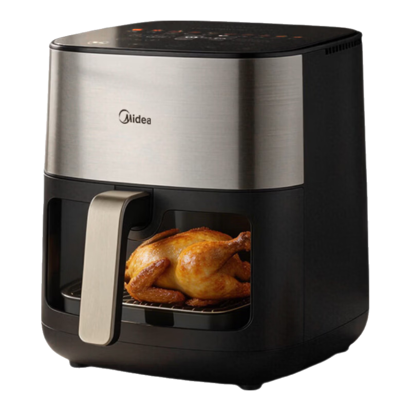 ���ģ�Midea���׿�����ը��6.5�� ���Ӵ���˫��Դ�ⷭ�����ܲ˵��๦�����Ͳ�ճ�忾��һ��˫Ч����Ϳ���ը��¯ ���忾��һ�� | �ɲ�ж�������� 6.5L 366Ԫ