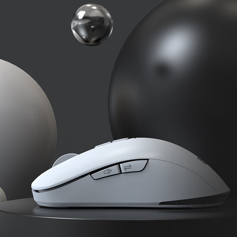 咪鼠科技（MiMouse）M4AI智能ai鼠标AI智能写作PPT语音打字翻译无线充电笔记本台式机电脑办公产品便携差旅 M4 AI黑色【热卖爆款 对称设计】