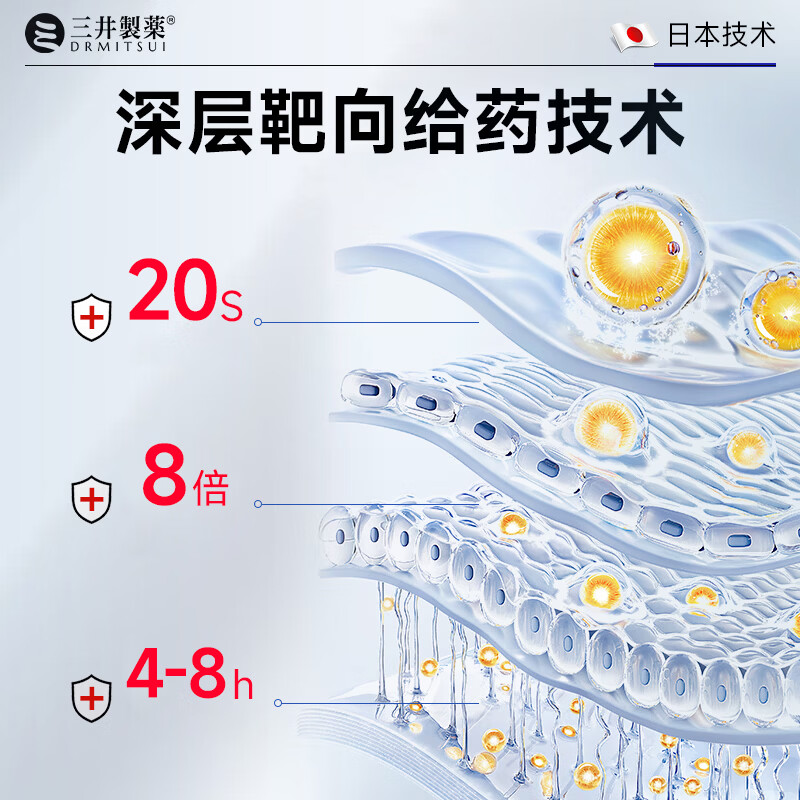 三井制药痛风远红外骨痛冷敷凝胶贴治疗尿酸去结晶关节止痛30克 3支装赠2支【巩固装】适合尿酸600-800患者