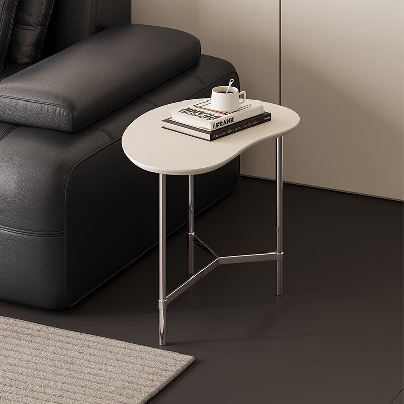 全友家居现代简约家具大小茶几组合家用客厅异形创意茶几移动沙发边几 【木质面】边几