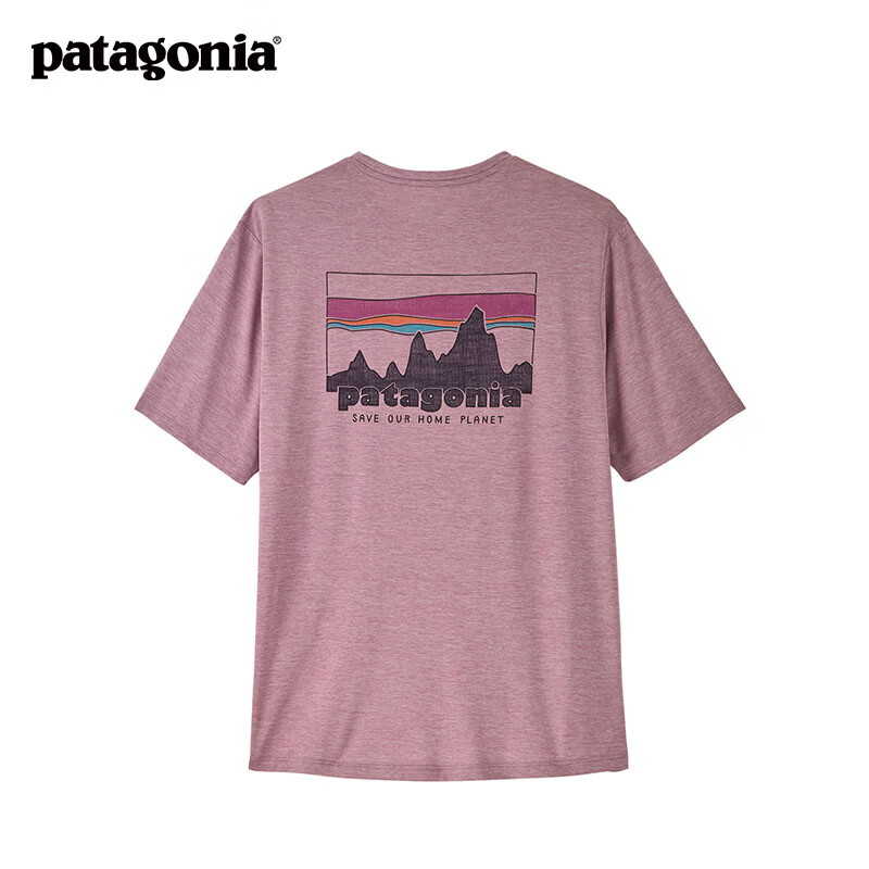 巴塔哥尼亚（Patagonia）男士弹性透气C1运动圆领速干短袖T恤 Cap Cool Daily 45478 LQVX L 176/185(CM)  79/89(KG)