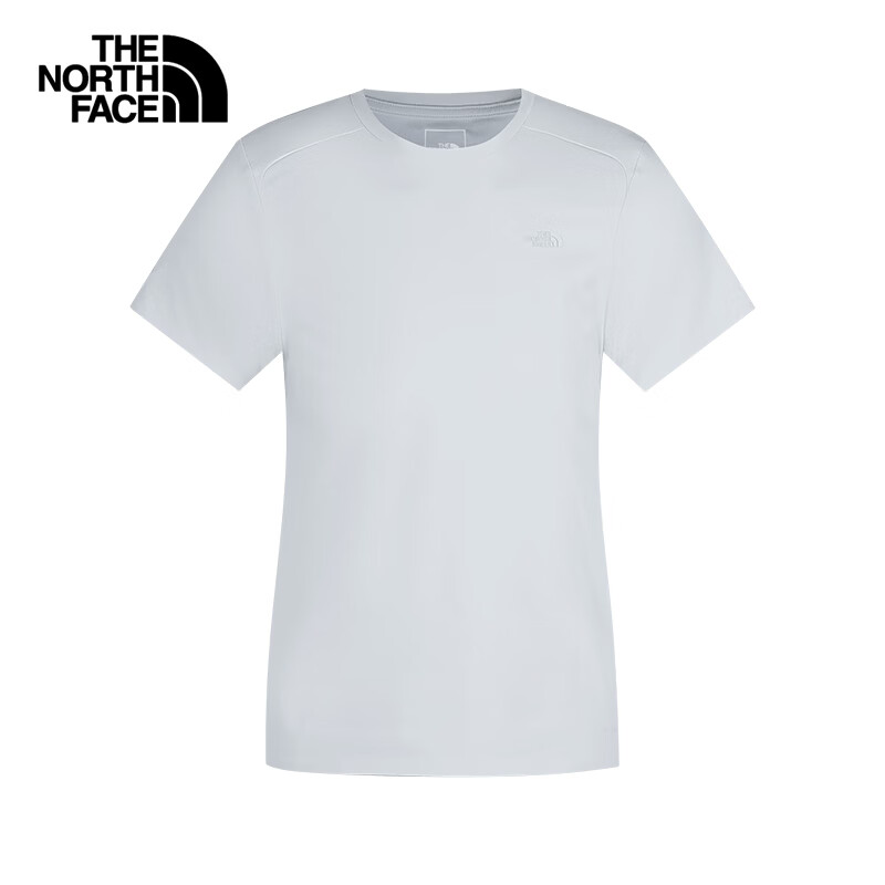 北面（The North Face）速干衣短袖T恤女HECTO运动吸湿透汽户外百搭舒适26春夏新品|8G7F FNN/珠影灰 L /165/92A