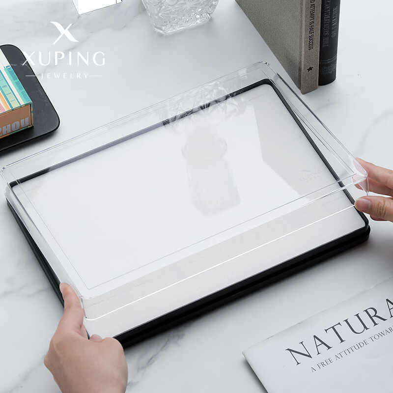 XUPING旭平首饰时尚简约戒指饰品收纳盒 120卡位戒指盒(单个装）