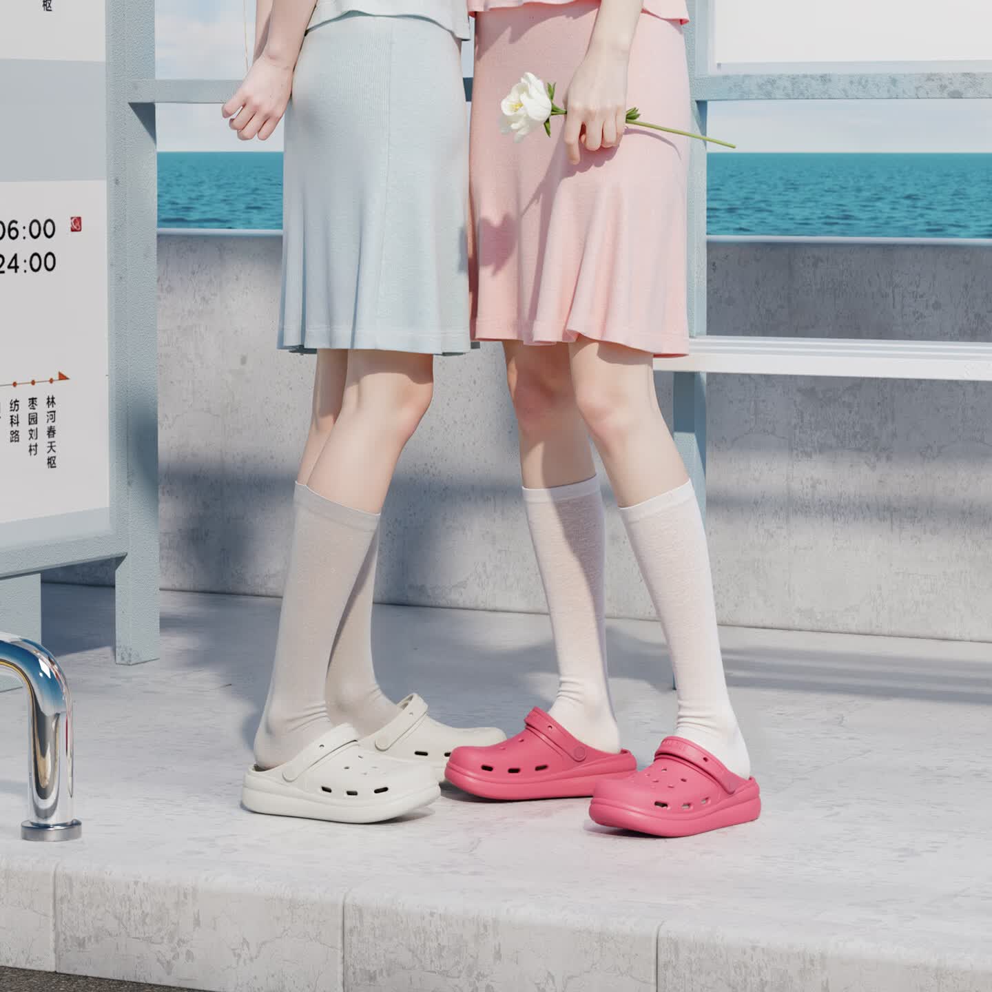 朴西浮云厚底洞洞鞋男夏eva可外穿防滑透气海边沙滩鞋凉拖鞋女士 树莓粉 37-38