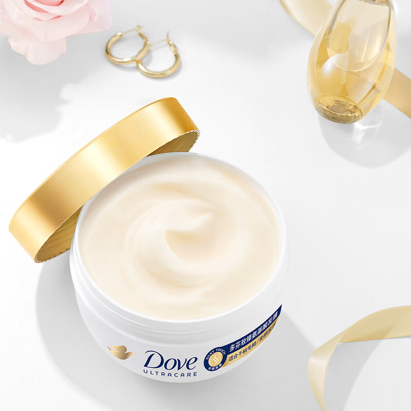 多芬(dove)致臻氨基酸发膜 修护干枯毛糙强韧柔顺滋养小金碗发膜