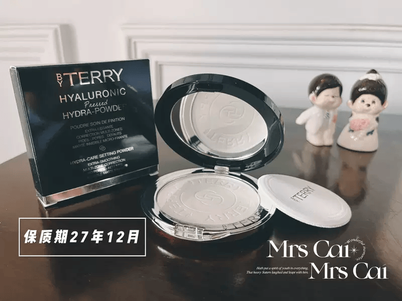 歌弗娅专柜版BY TERRY玻尿酸蜜粉饼7.5g控油定妆柔焦提亮肤色 默认
