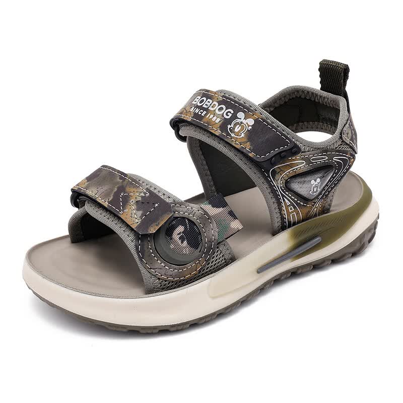 巴布豆（BOBDOG）童鞋2026夏季新款男童露趾儿童凉鞋男孩夏季男宝溯溪鞋 浅军色 29 适合脚长17.5cm