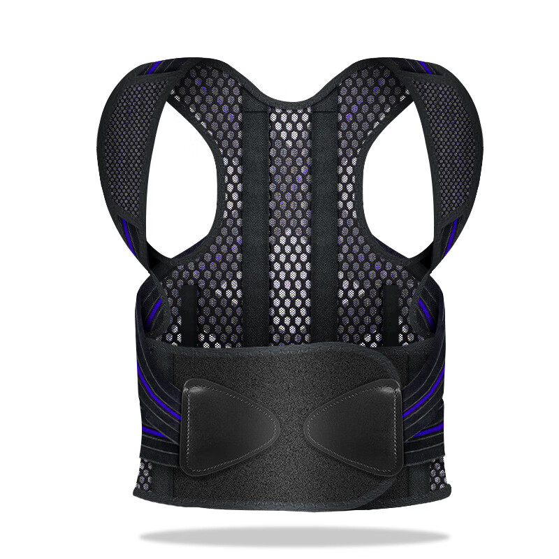 背背佳【医用级】成年人男士女士驼背矫正神器中老年开肩矫姿带透气不勒 【加强铝板龙骨】气质黑-男士 L【85-115斤】