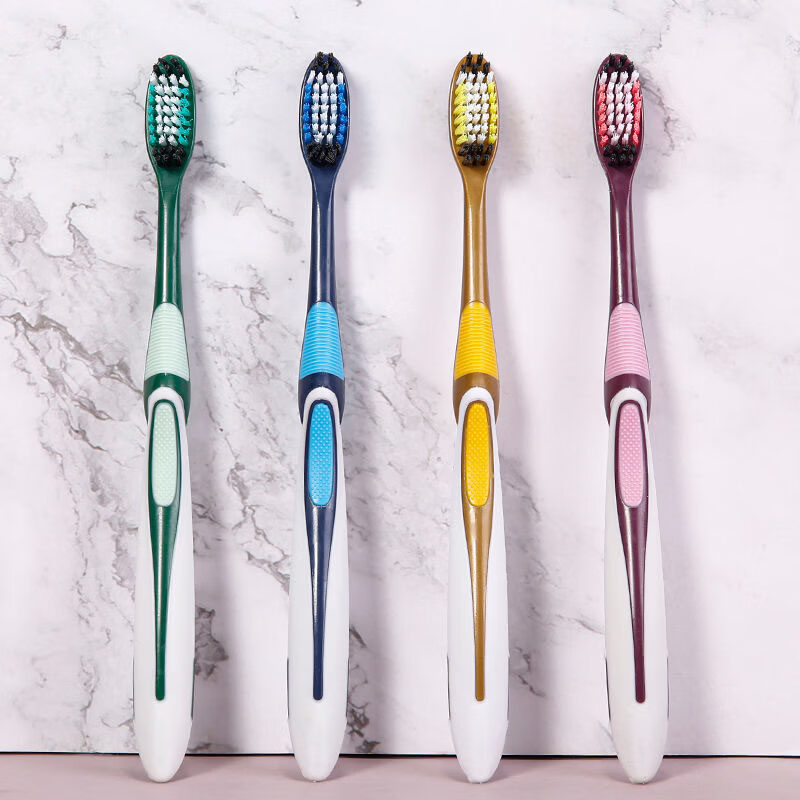 胖东来超市代购同款硬毛牙刷独立包装中成人家用大头中老年人去牙 中硬毛独立包装 10支