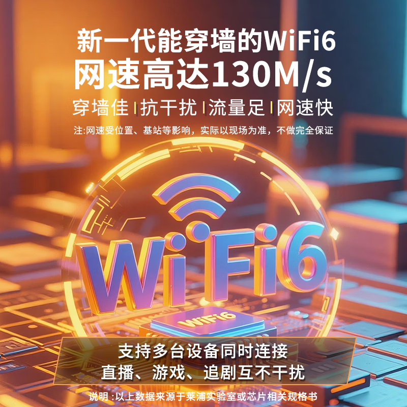 莱浦2026新款AI智能语音充电宝随身WiFi无线网络热点4G移动wifi高速通用流量上网家用直播游戏路由器 AI智能高阶版（橙色+送1500G流量+运费险）