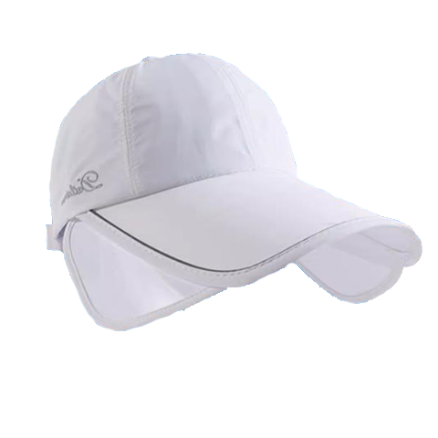 XINBUCKS可伸缩加大帽檐鸭舌帽子女春夏防晒帽遮阳帽男防紫外线高尔夫球帽 米色（男女同款） 升级款 均码 可调节（55-60cm）