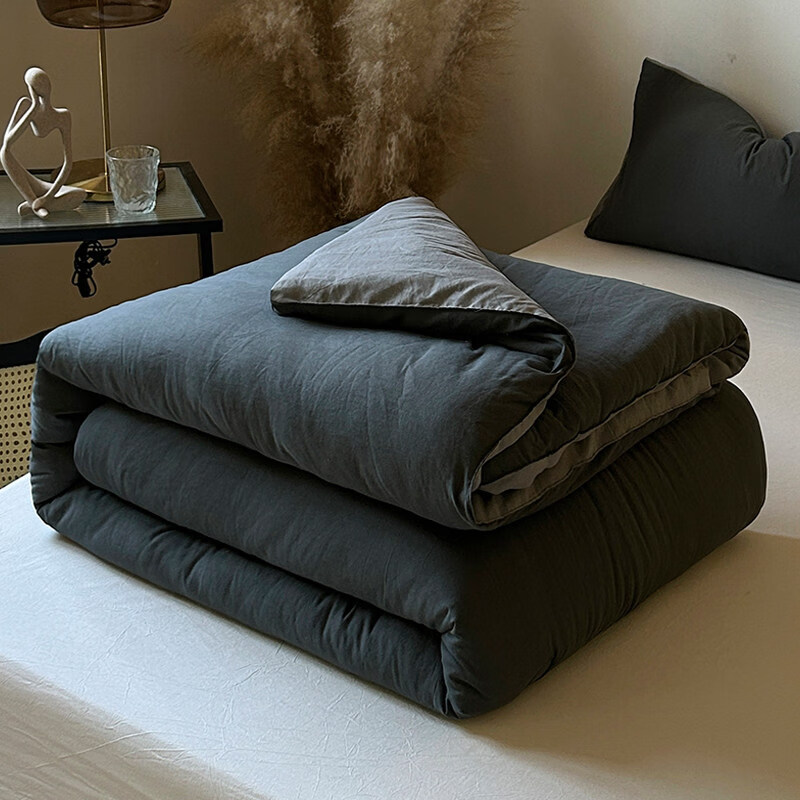 春夏款空调被子冬加厚保暖春秋夏凉四季通用学生宿舍单人芯 奶茶焦糖【亲肤水洗棉】 200*230厚冬被【约重9.5斤,适合适合0℃左