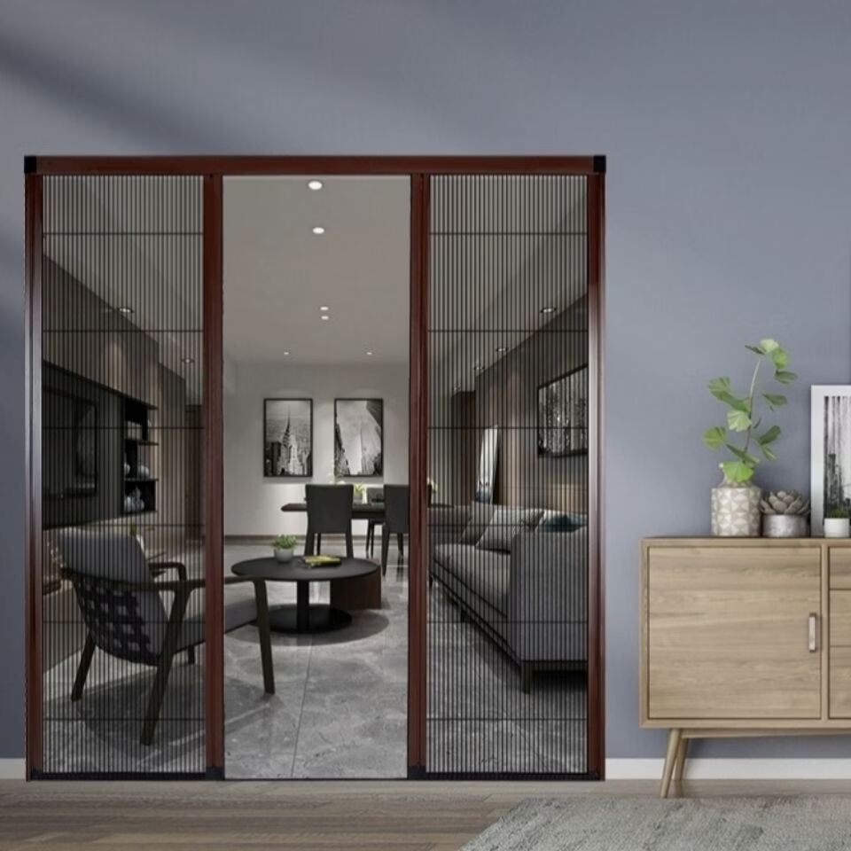 舒绋可拆洗无轨隐形纱门铝合金折叠推拉门入户防蚊虫门帘卧室门阳台门 具体价格联系客服计算