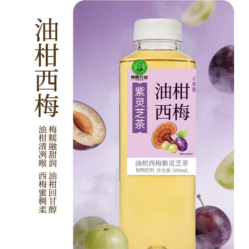 仲景小束腰油柑西梅果汁紫灵芝茶饮料500ml便携装 油柑西梅 5瓶 京东折扣/优惠券