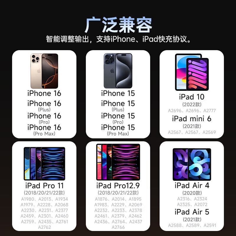 适用苹果17/16/15充电器头40W/45W原装正品充电线iPhone17/16/15proMax/pro数据线氮化镓快充套装 【原充正品】双C编织快充线1米